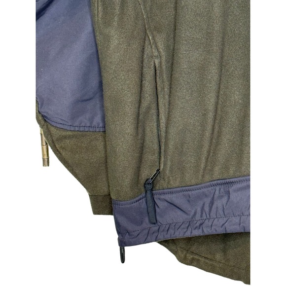 Orvis Men's Jacket Outdoor‎ Vtg. 90's Fleece Colorblock Quarter Zip Green XL - Picture 4 of 9